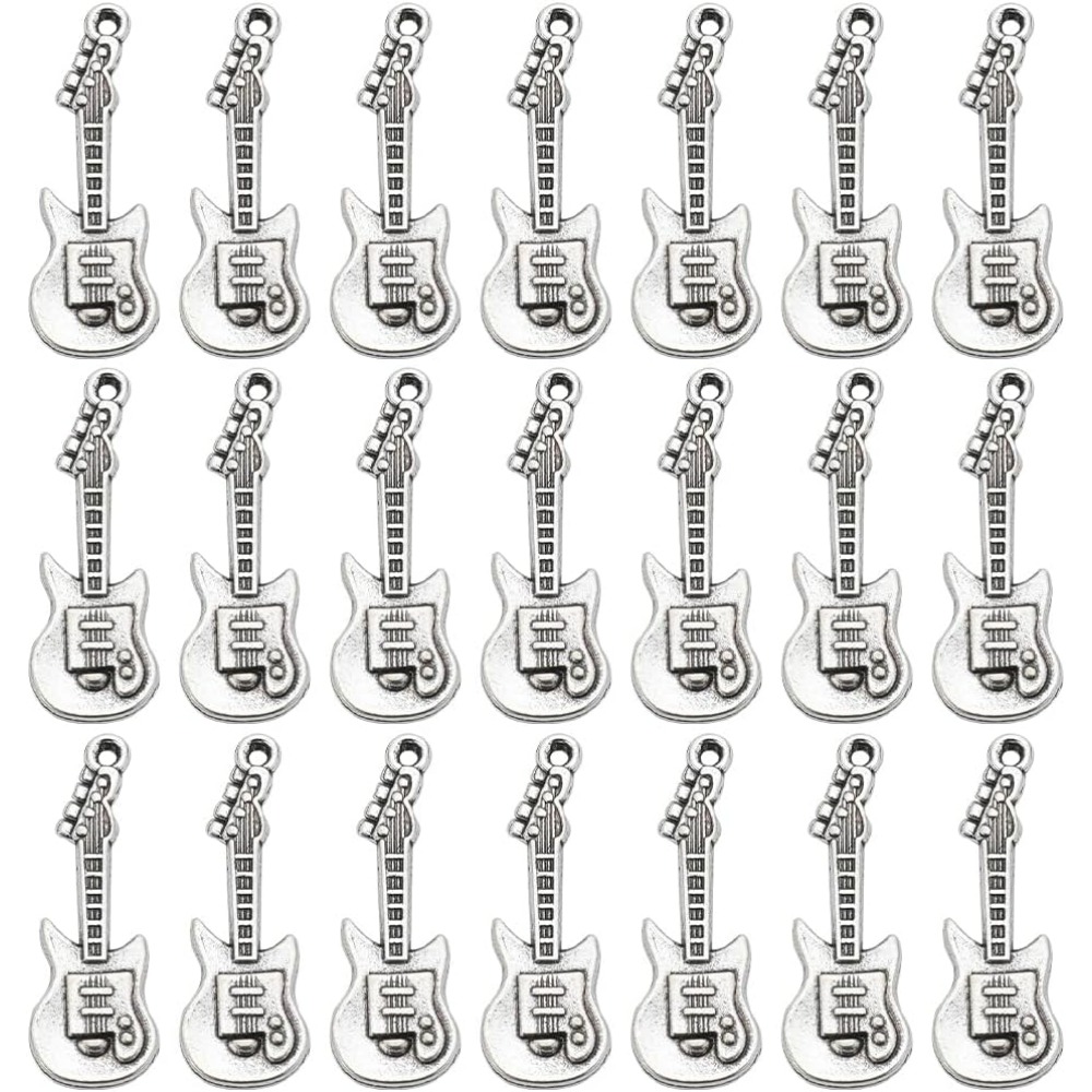 Musical Instrument Guitar - 1 Box 50Pcs Vintage Guitar Charms
