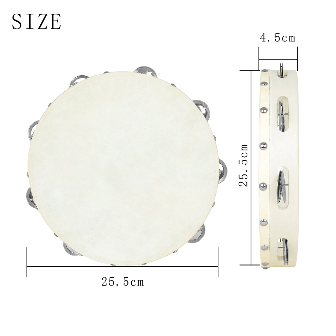 10 Inch Tambourine Hand Crank  - огляд і ціна Musical Instrument Drawing