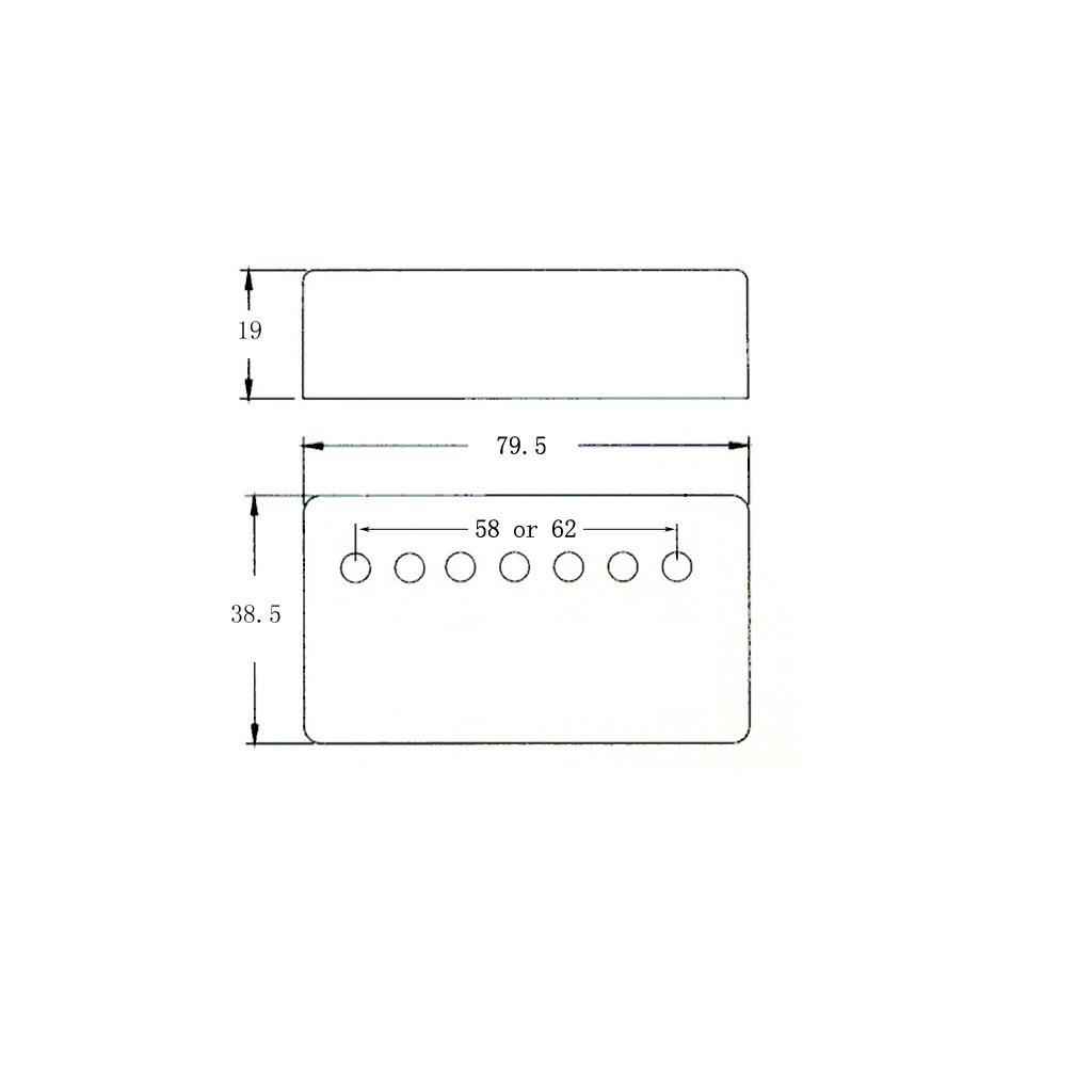 LP Guitar Pickup Cover Brass 7 - огляд і ціна Musical Instrument Guitar