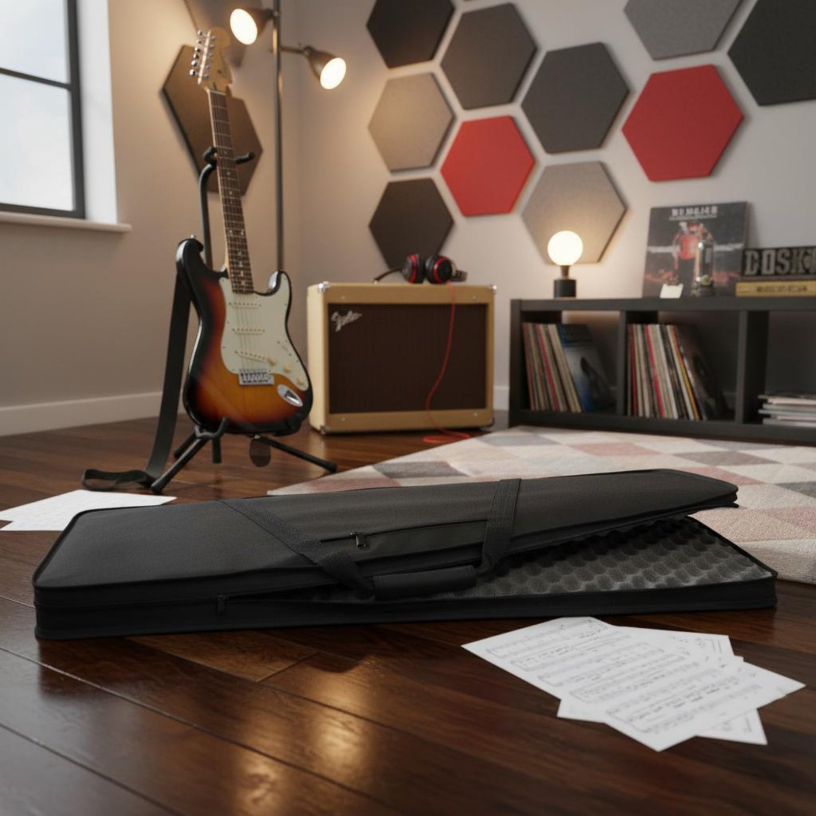 Lightweight Foam Guitar Case W - огляд і ціна Musical Instrument Of