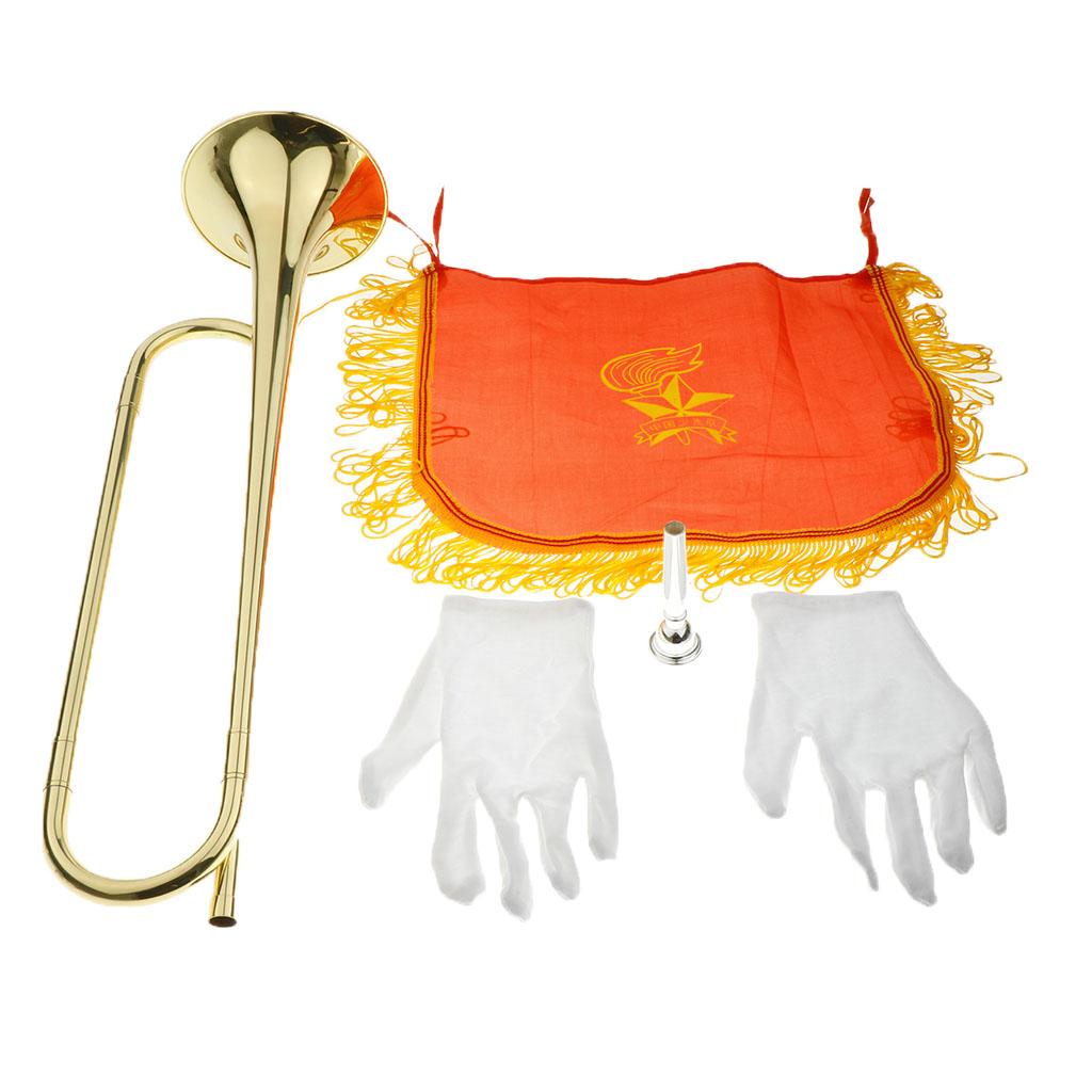 Kids Trumpet Brass Golden Bugl - огляд і ціна Musical Instrument Horn