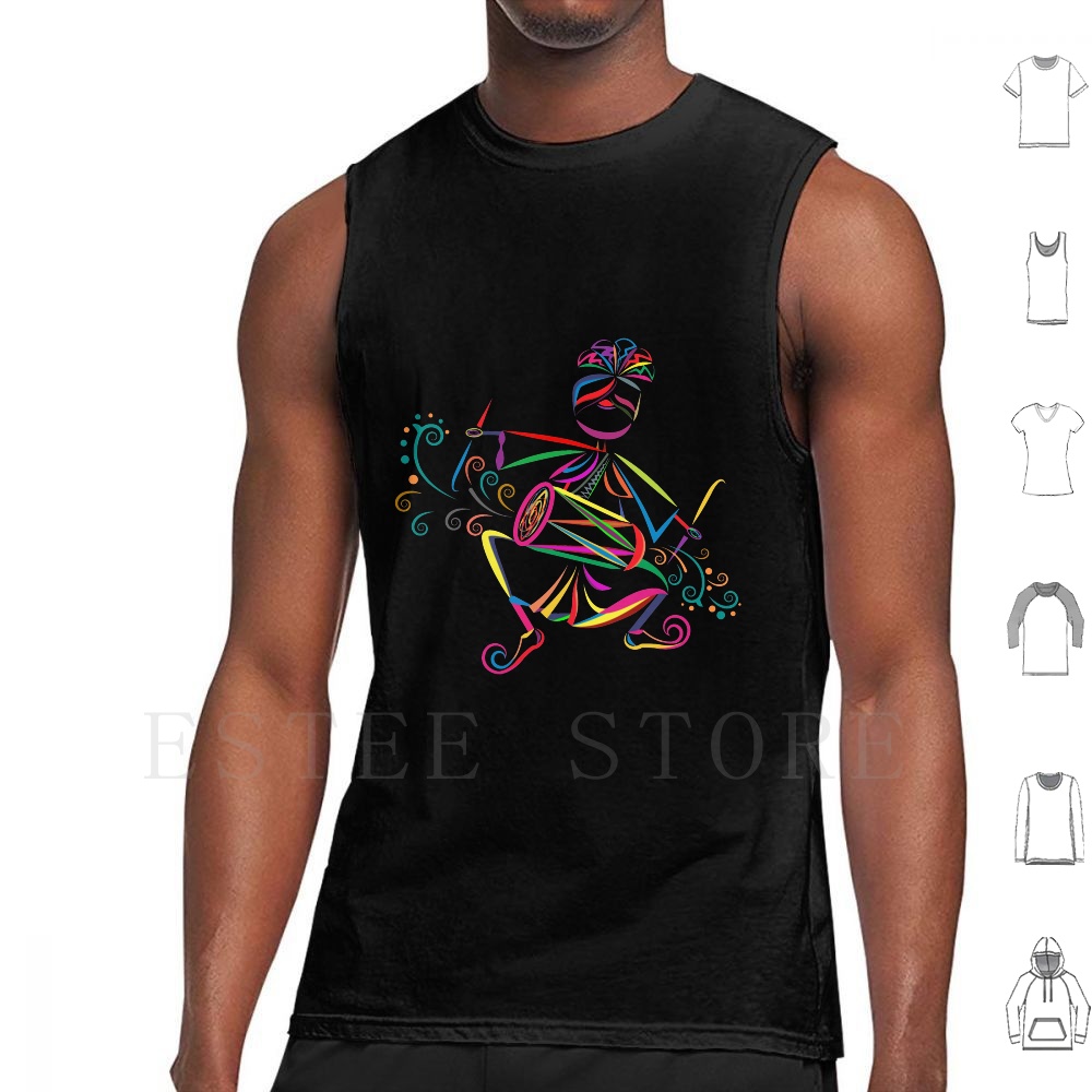 Dhol Player Tank Tops Vest Sle - огляд і ціна Musical Instrument Of India