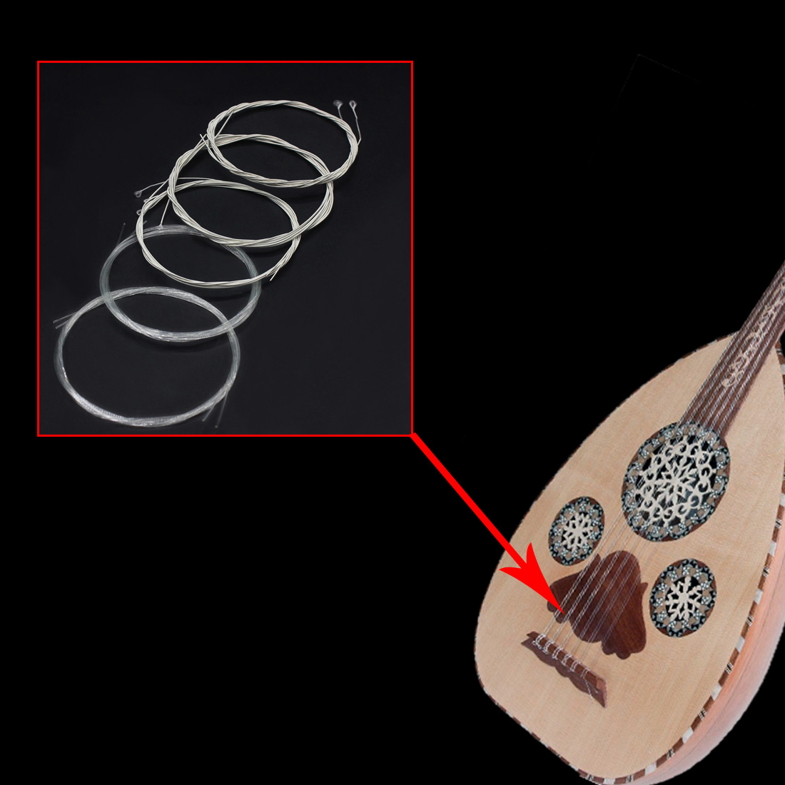 IRIN Oud Strings Turkey Oud Ar - огляд і ціна Musical Instrument Names