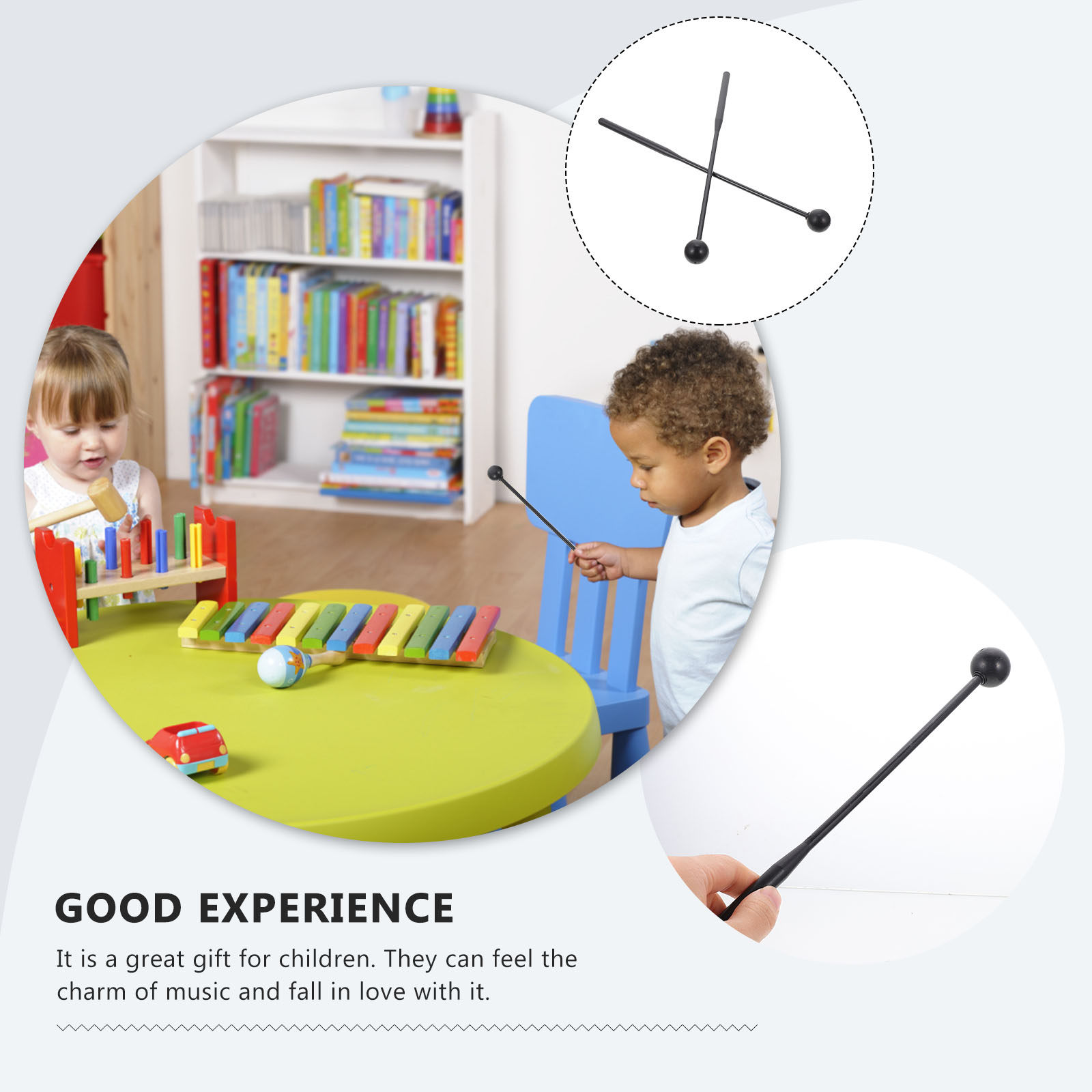 2Pcs Children's Drum Sticks Pr - огляд і ціна Musical Instrument Marimba