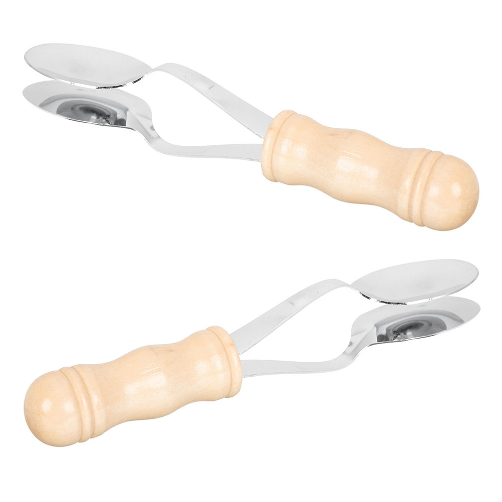 2Pcs Musical Spoons Metal Folk - огляд і ціна Musical Instrument Family