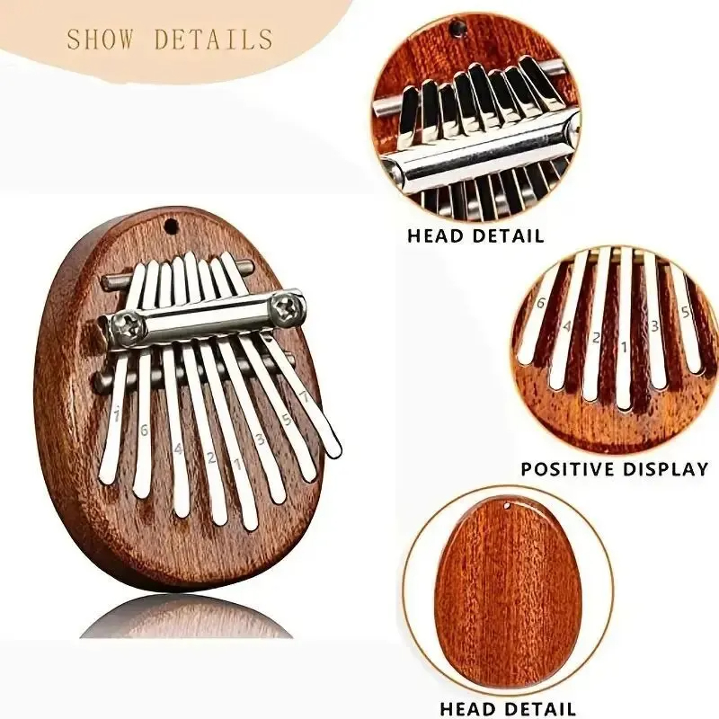 8 Key Mini Wood Kalimba High Q - огляд і ціна Musical Instrument Marimba