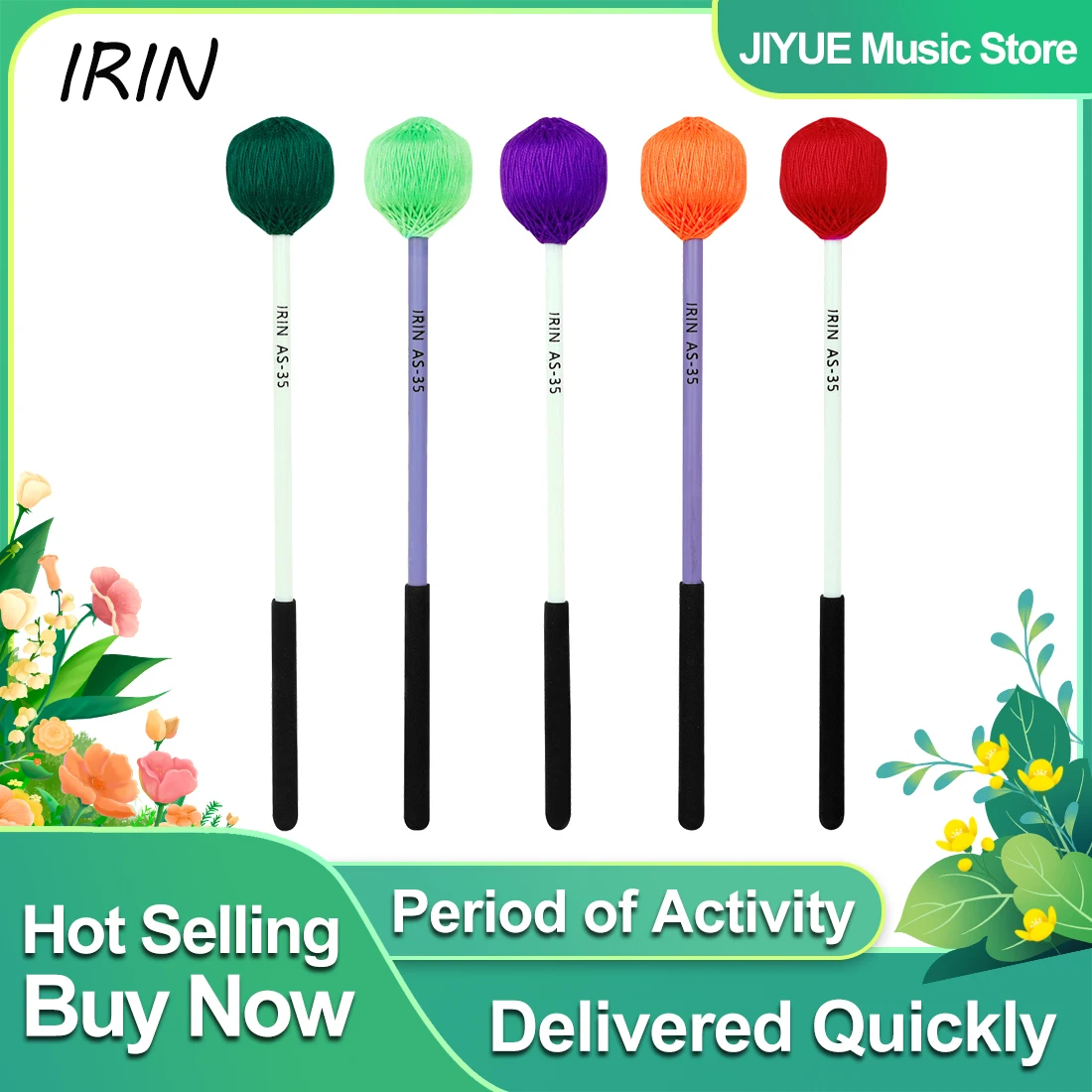 IRIN Marimba Mallets For Bass  - огляд і ціна Musical Instrument Marimba